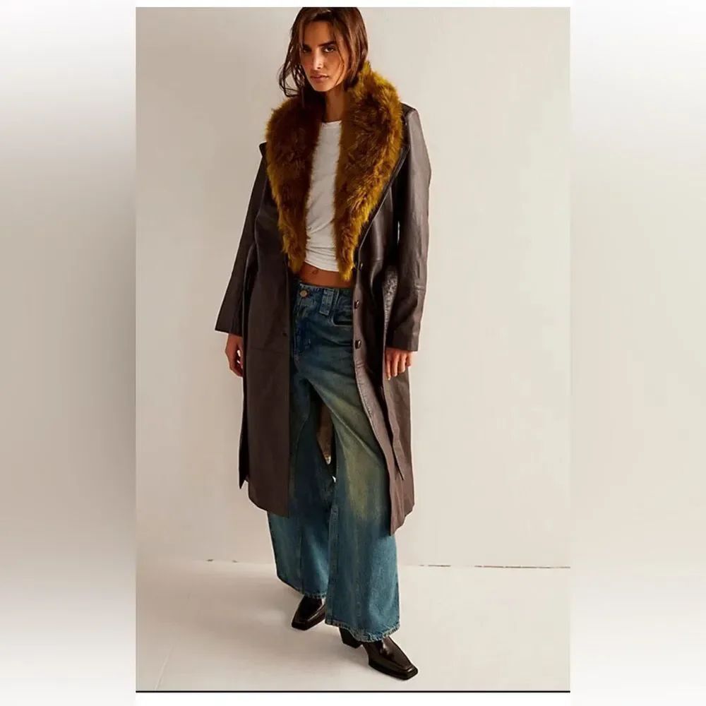 FREE PEOPLE
Midnight Train Leather Duster